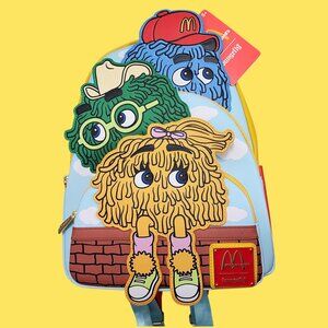 LOUNGEFLY McDonald's Triple Pocket Fry Kids Mini Backpack